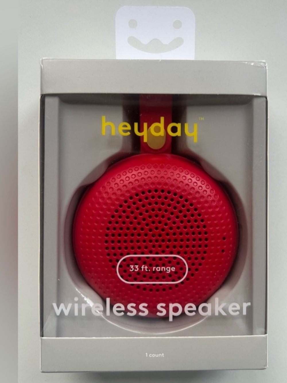 True Wireless Round Speakers with Loop,Traditional Red: Bluetooth Portabl